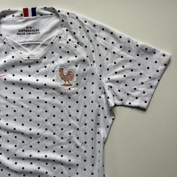 NIKE‎ FFF France 2019 Away Jersey Womens Small Slim Fit Breathable Dri-Fit - Picture 2 of 13